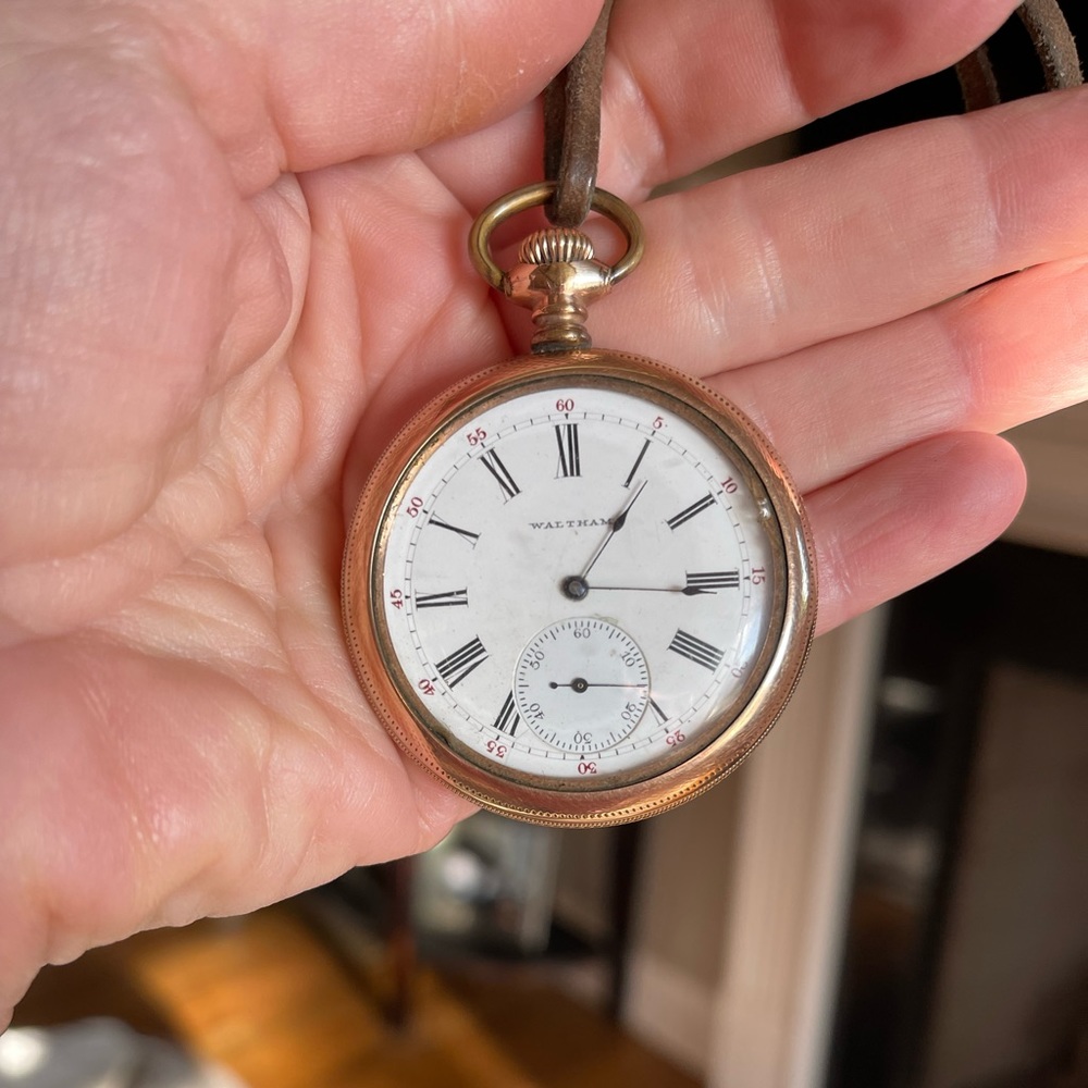 Waltham Antique Rose Gold Pocket Watch